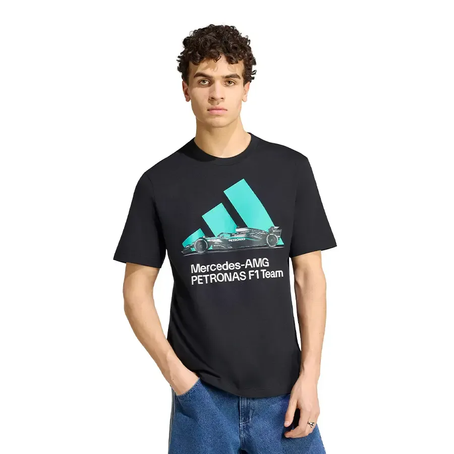 Imagen 0 de 5 de Remera adidas Graphic Mercedes Amg-NEGRO/TURQUESA