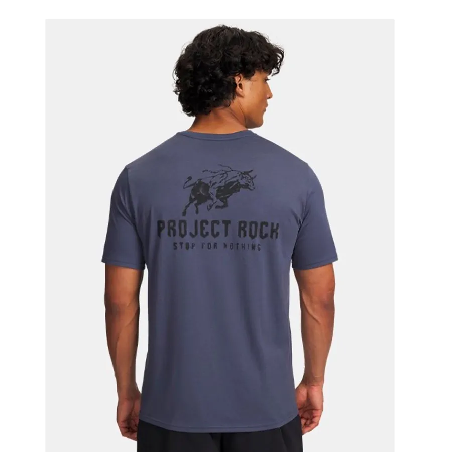 Imagen 1 de 2 de Remera Under Armour Project Rock-AZUL MARINO
