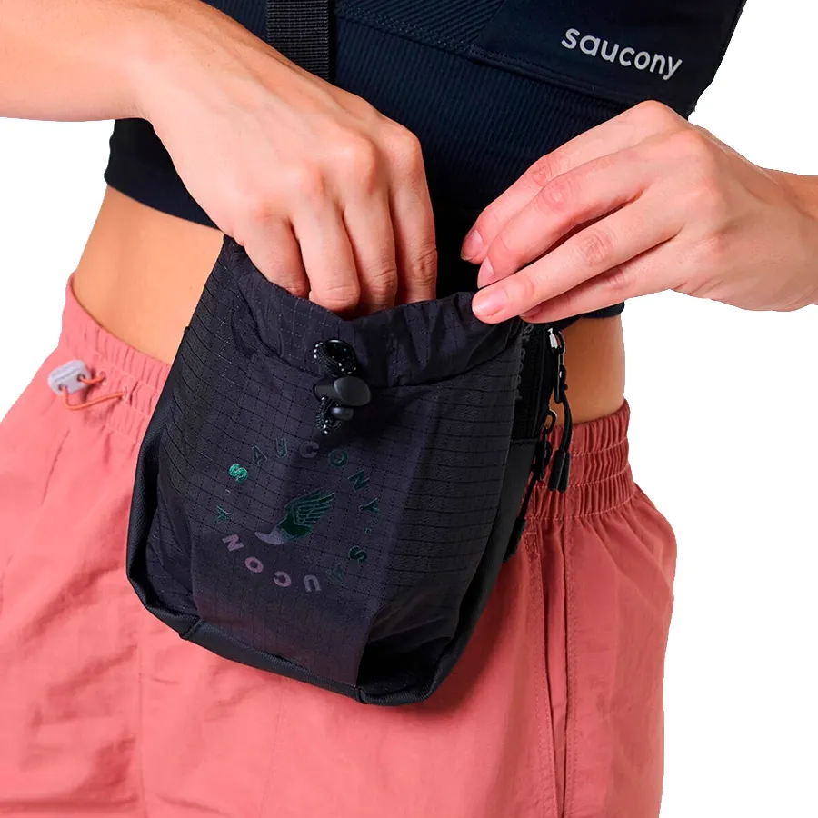 Imagen 2 de 6 de Bandolera Saucony Peregrine Crossbody 1Lt-NEGRO
