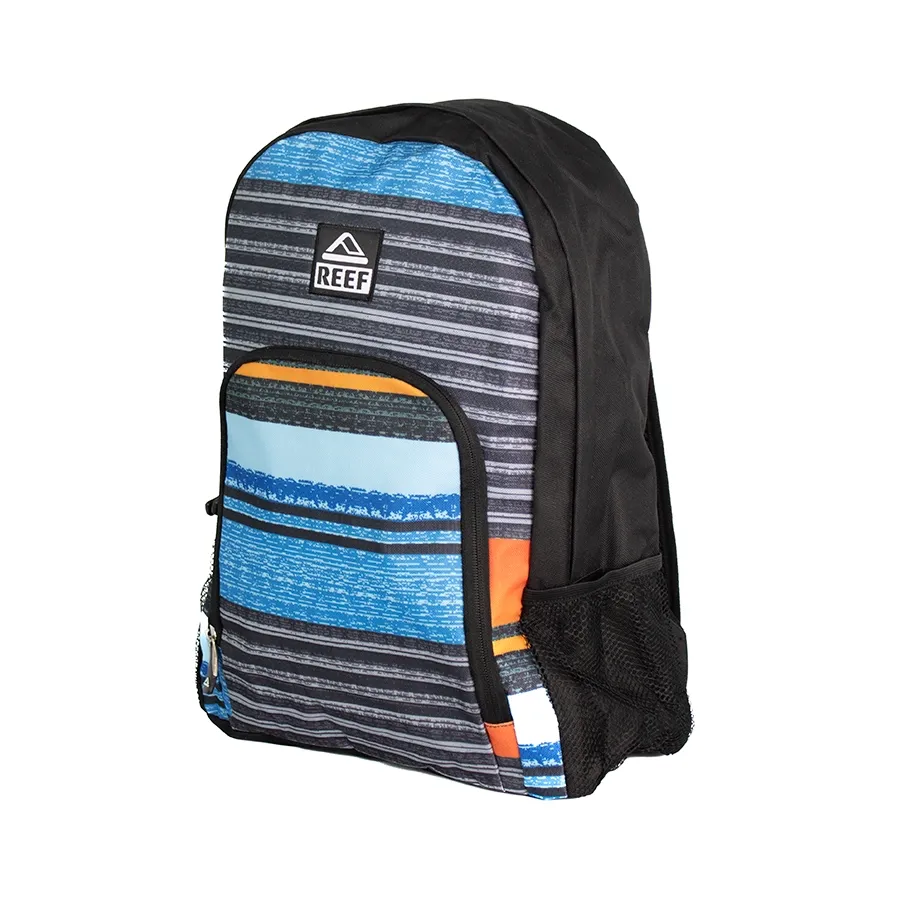 Imagen 1 de 3 de Mochila Reef Sublimada 17-NEGRO/NARANJA/AZUL