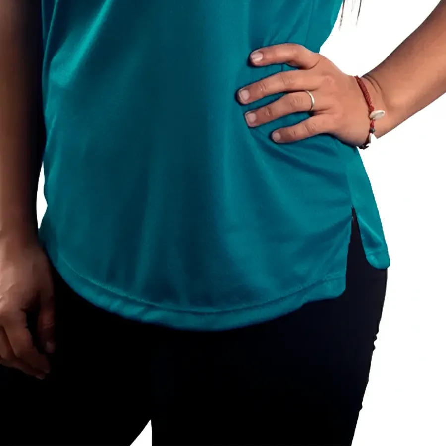 Imagen 2 de 4 de Sudadera Kamp Ultrarun con Recortes Laterales 25-AZUL