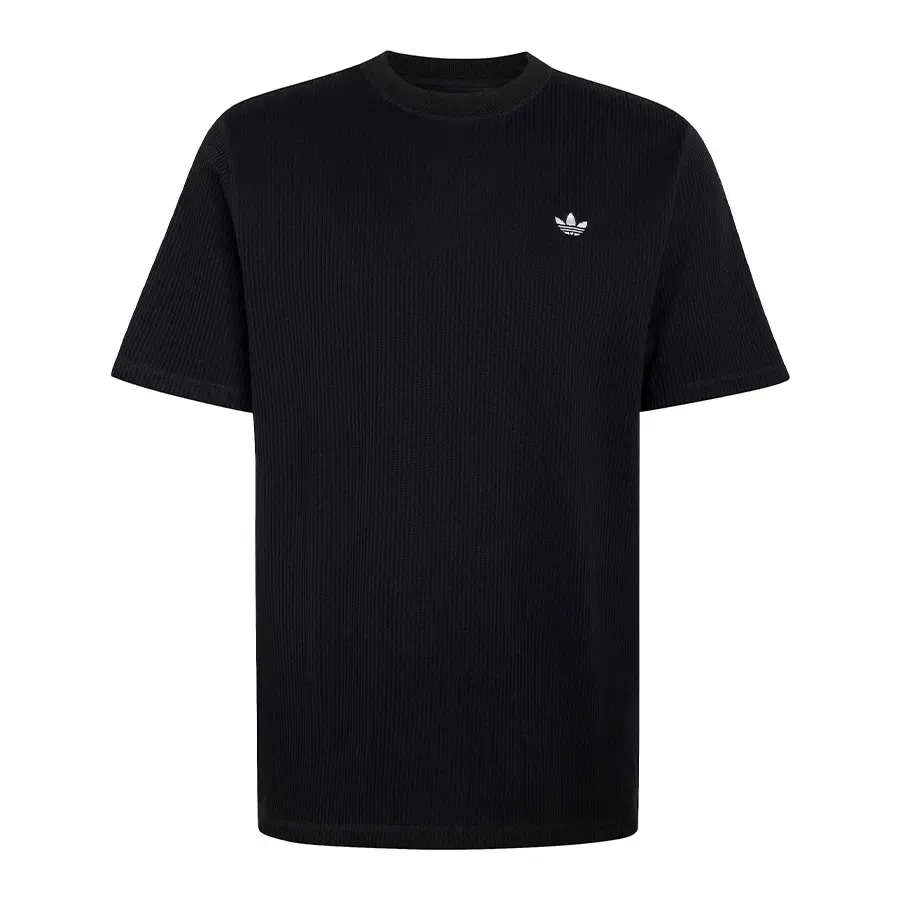 Imagen 2 de 5 de Remera adidas originals Essentials Waffle-NEGRO