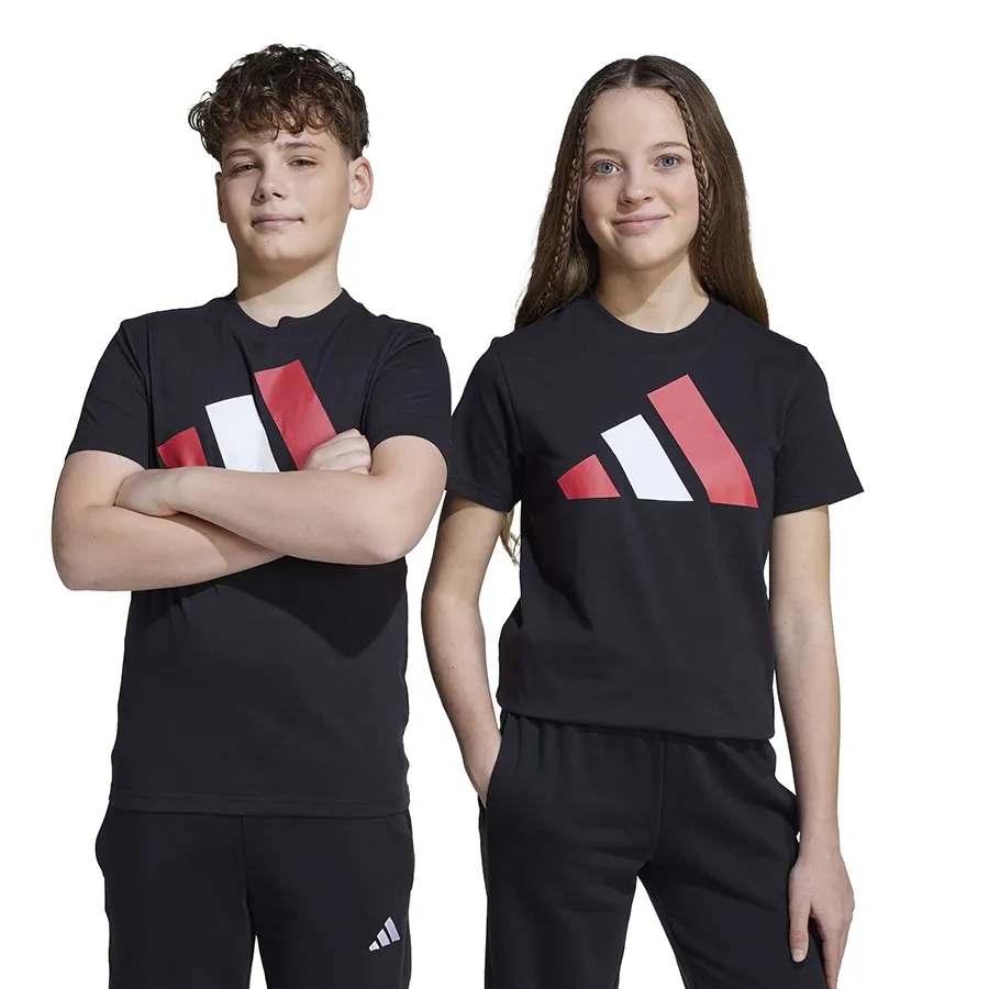 Imagen 1 de 5 de Remera adidas Essentials Kids-NEGRO/ROJO/BLANCO