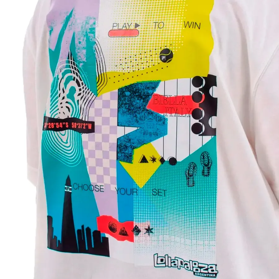 Imagen 4 de 6 de Remera Fila Lolla Back-BLANCO