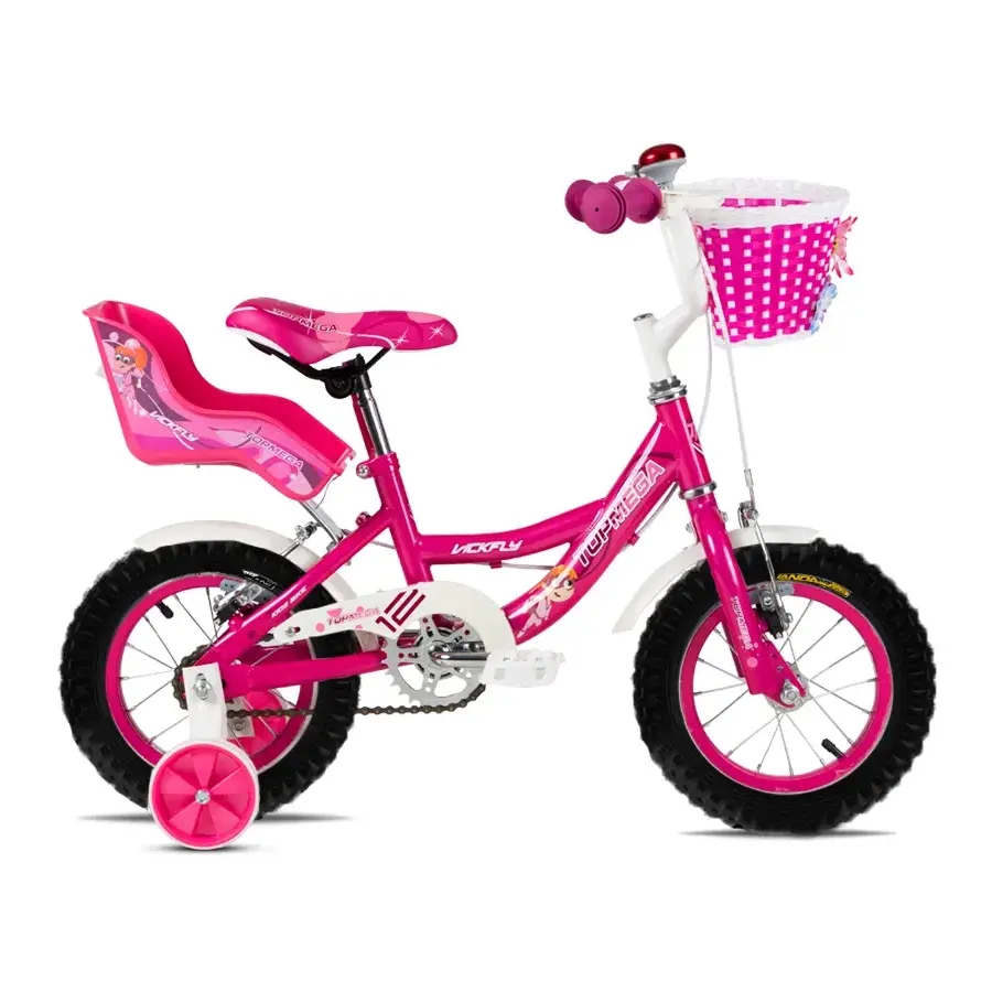 Imagen 0 de 3 de Bicicleta TopMega Vickfly R12-ROSA/BLANCO
