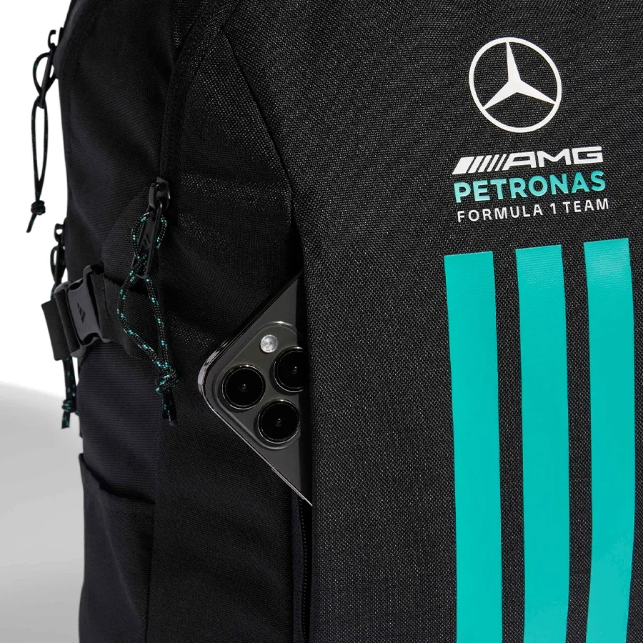Imagen 4 de 6 de Mochila adidas Mercedes Amg Petronas F1 Team-NEGRO/TURQUESA