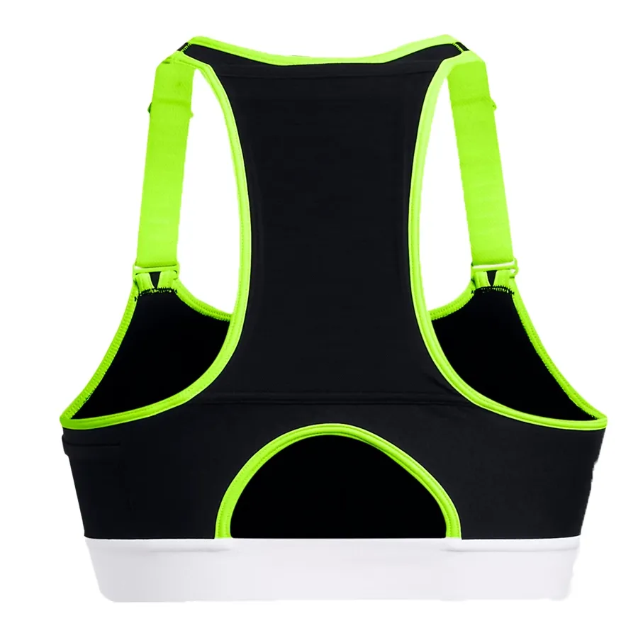 Imagen 5 de 8 de Top Under Armour High Pocket-NEGRO/ROSA FLUOR/AMARILLO FLUOR