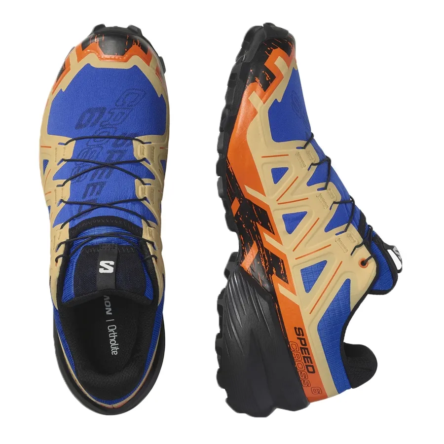 Imagen 3 de 8 de Zapatillas Salomon Speedcross 6-AZUL FRANCIA/NARANJA/BEIGE