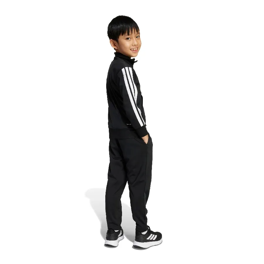 Imagen 4 de 6 de Conjunto adidas Essentials Climacool Track Suit Kids-NEGRO/BLANCO
