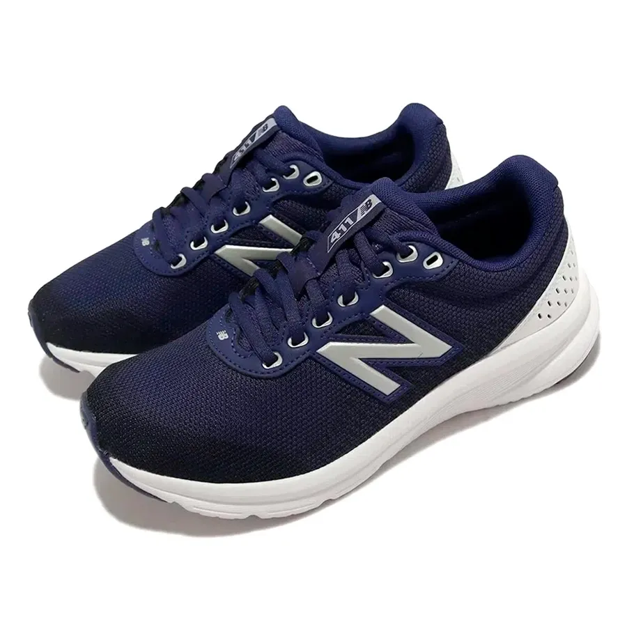Imagen 2 de 5 de Zapatillas New Balance 411 V2-MARINO/BLANCO/PLATA
