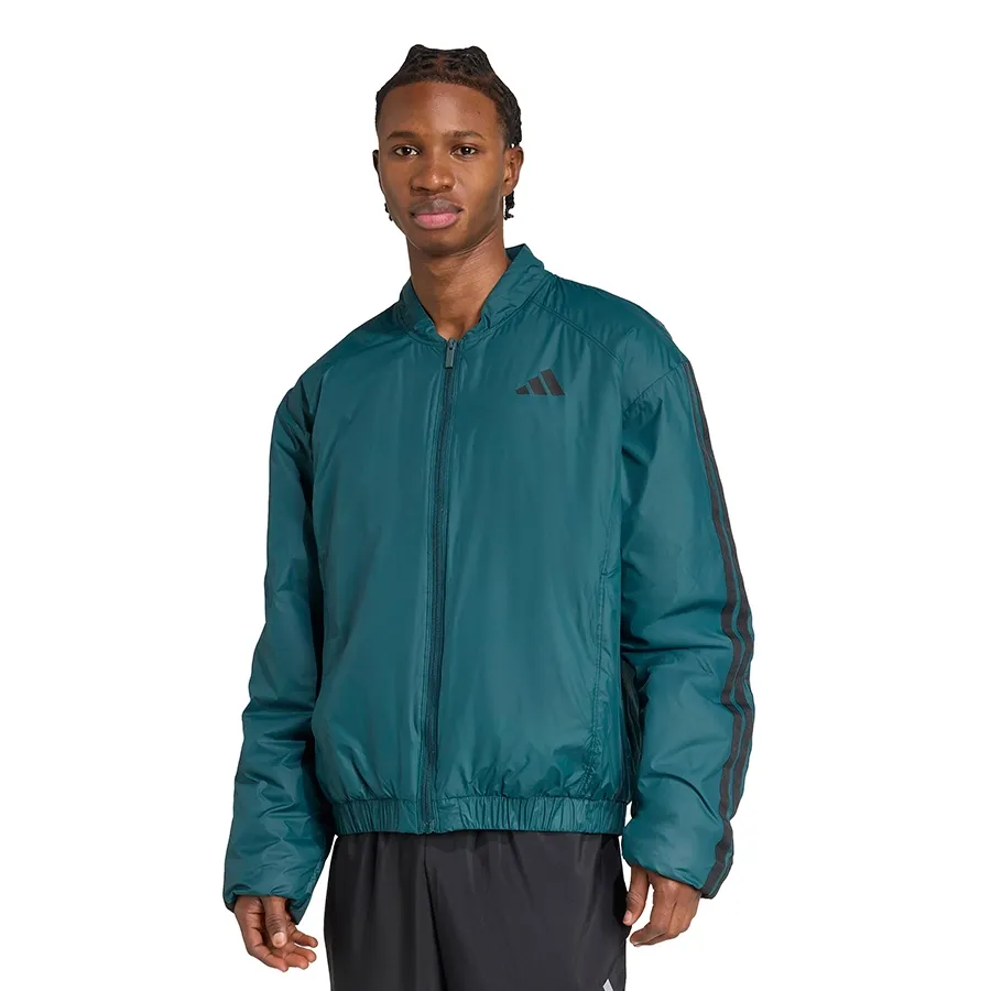 Imagen 0 de 4 de Campera adidas Essentials Climawarm 3 Stripes-VERDE