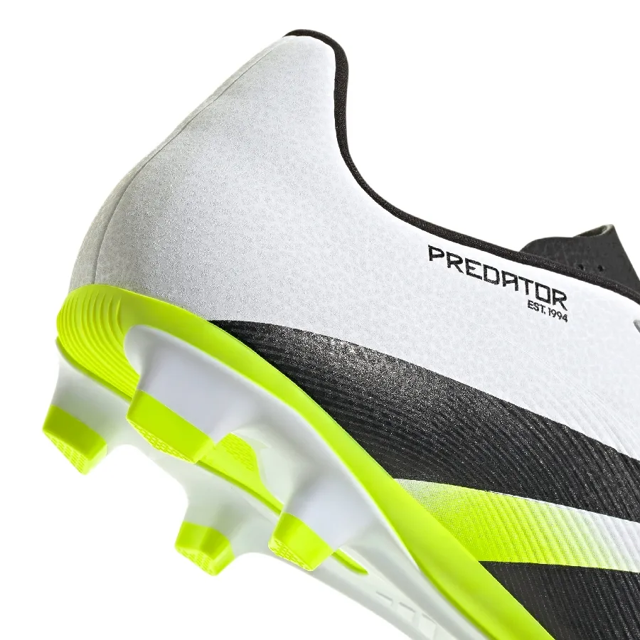 Imagen 6 de 7 de Botines adidas Predator Club terreno Fg-BLANCO/VERDE FLUOR/NEGRO
