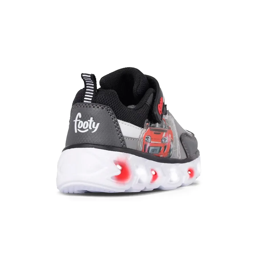 Imagen 3 de 5 de Zapatillas Footy Mini Cars Race-NEGRO/ROJO