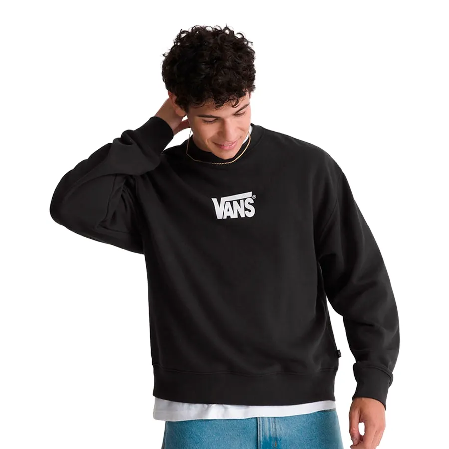 Imagen 0 de 4 de Buzo Vans Stretch Logo Crew-NEGRO