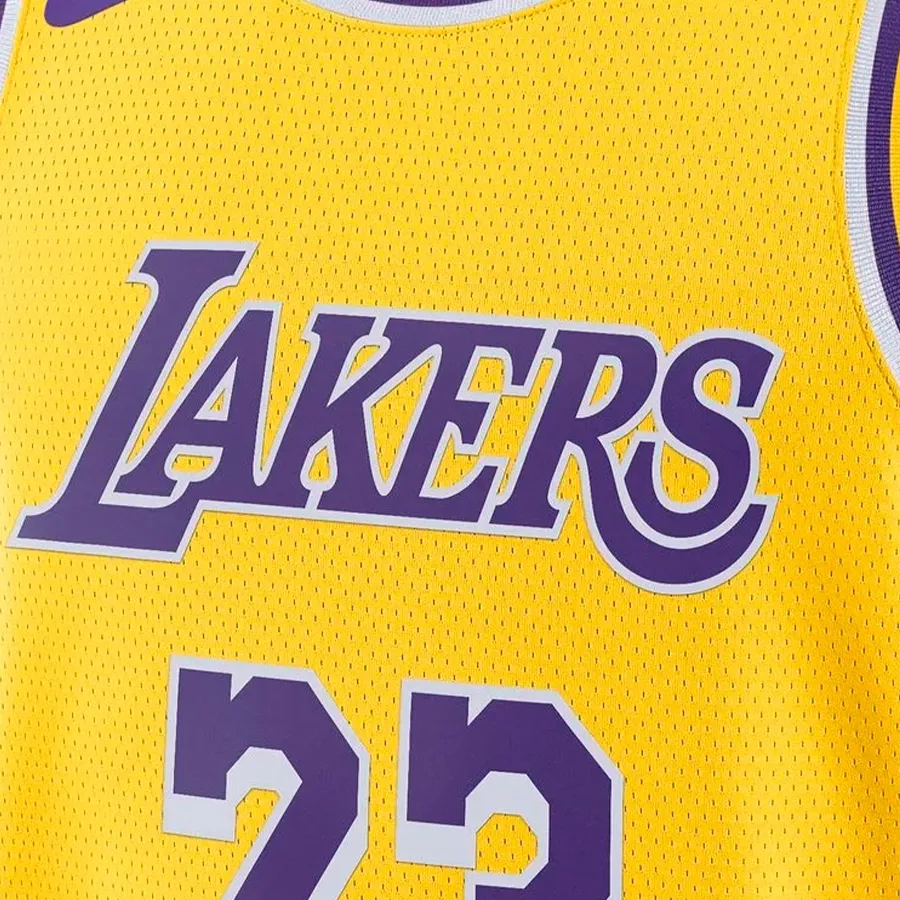 Imagen 3 de 4 de Musculosa Nike Los Angeles Lakers Icon Edition 22/23-AMARILLO/MORADO