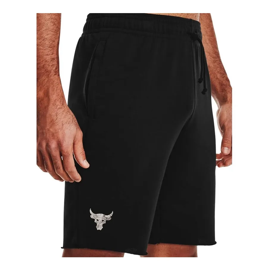 Imagen 3 de 5 de Shorts Under Armour Project Rock Terry-NEGRO