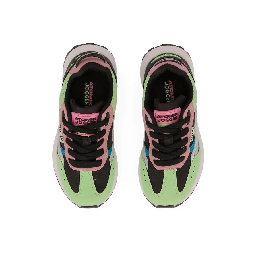 Imagen 3 de 6 de Zapatillas Atomik Jogger Yn-NEGRO/MENTA/ROSA