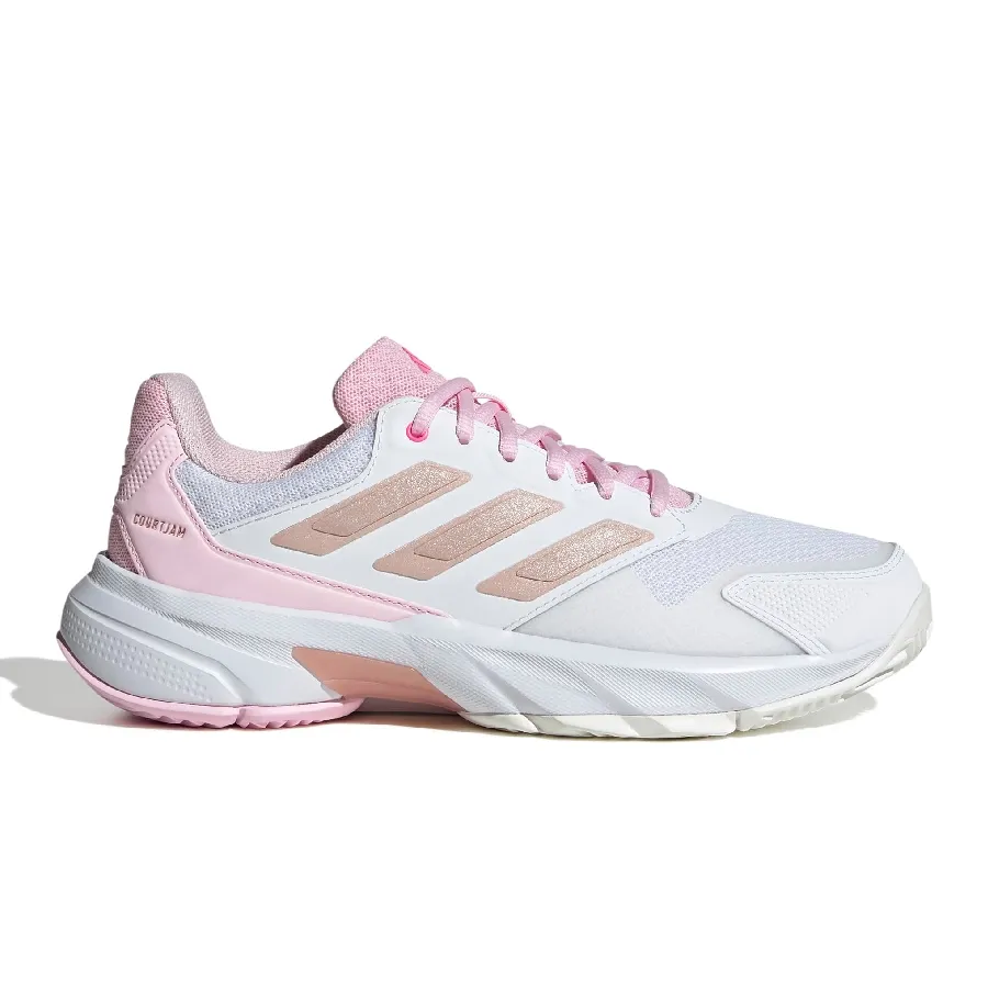Imagen 1 de 8 de Zapatillas adidas Courtjam Control 3-BLANCO/ROSA/BEIGE