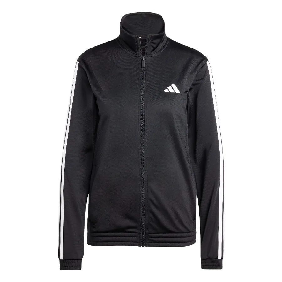 Imagen 1 de 5 de Campera adidas Deportiva 3 Tiras Tricot-NEGRO/BLANCO