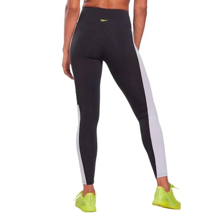 Imagen 1 de 4 de Calza Reebok Lux Hr-NEGRO/LIMA