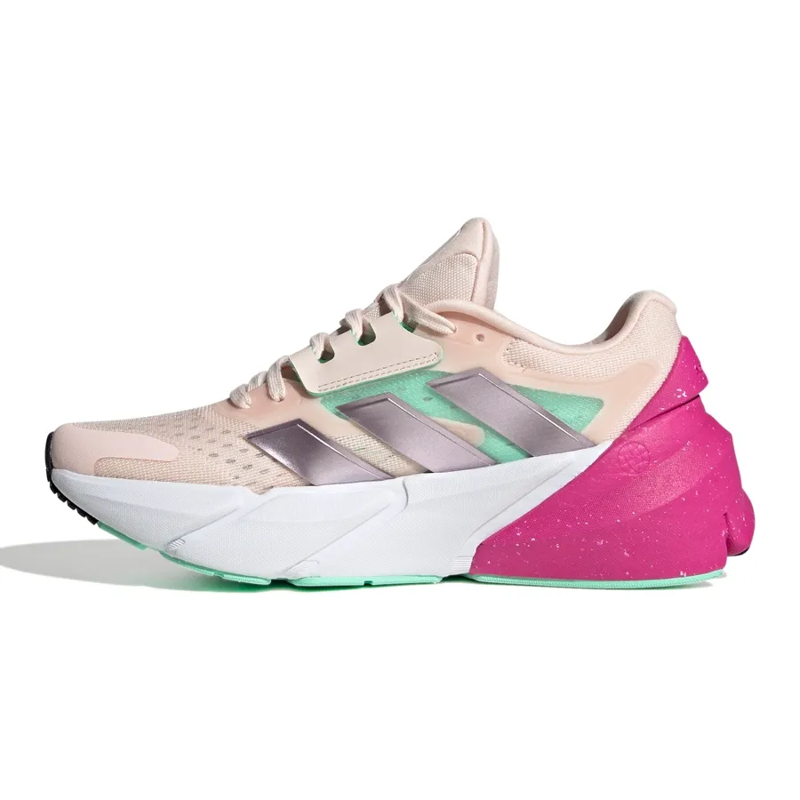 Imagen 3 de 9 de Zapatillas adidas Adistar 2.0-NUDE/VERDE AGUA/FUCSIA