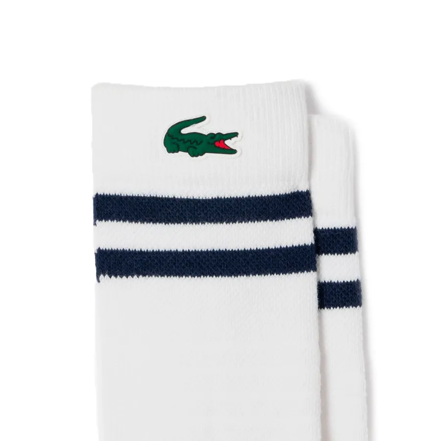 Imagen 1 de 2 de Medias Lacoste -BLANCO/MARINO