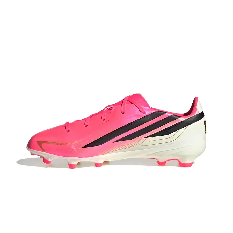 Imagen 2 de 7 de Botines adidas F50 Hyperfast League Fg-ROSA/NEGRO/BLANCO