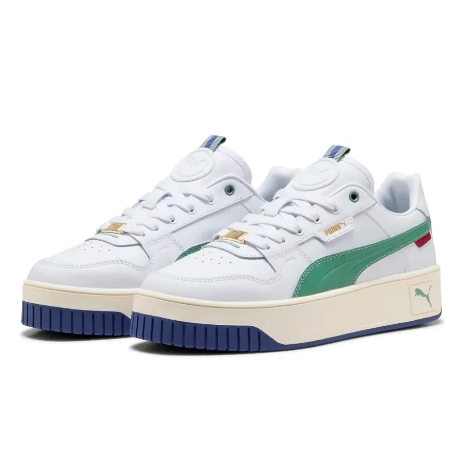 Imagen 1 de 6 de Zapatillas Puma Carina Street Lux-BLANCO/OLIVA