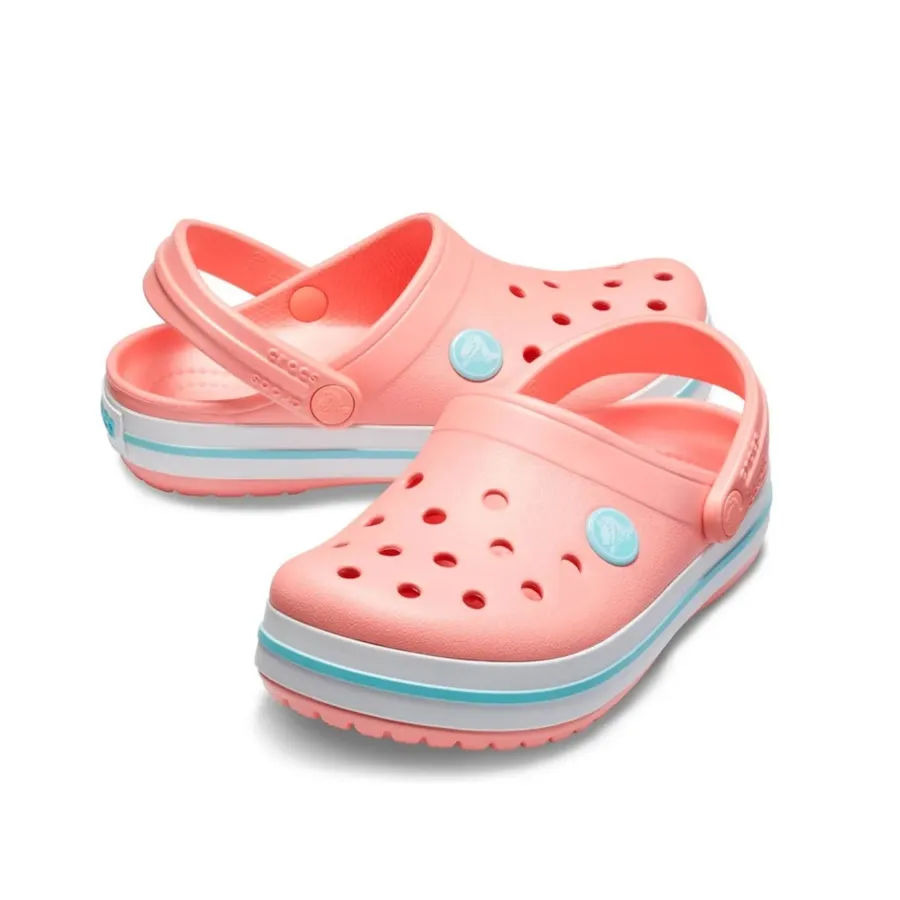 Imagen 2 de 3 de Ojotas Crocs Crocband Kids-SALMON/CELESTE