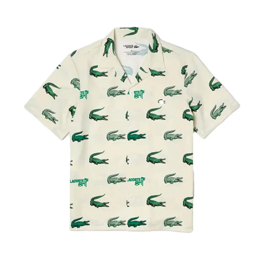 Imagen 0 de 4 de Camisa Lacoste -CRUDO/VERDE