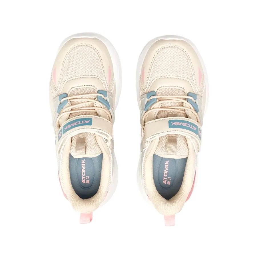 Imagen 3 de 8 de Zapatillas Atomik Arch Con Velcro-BEIGE/ROSA/CELESTE