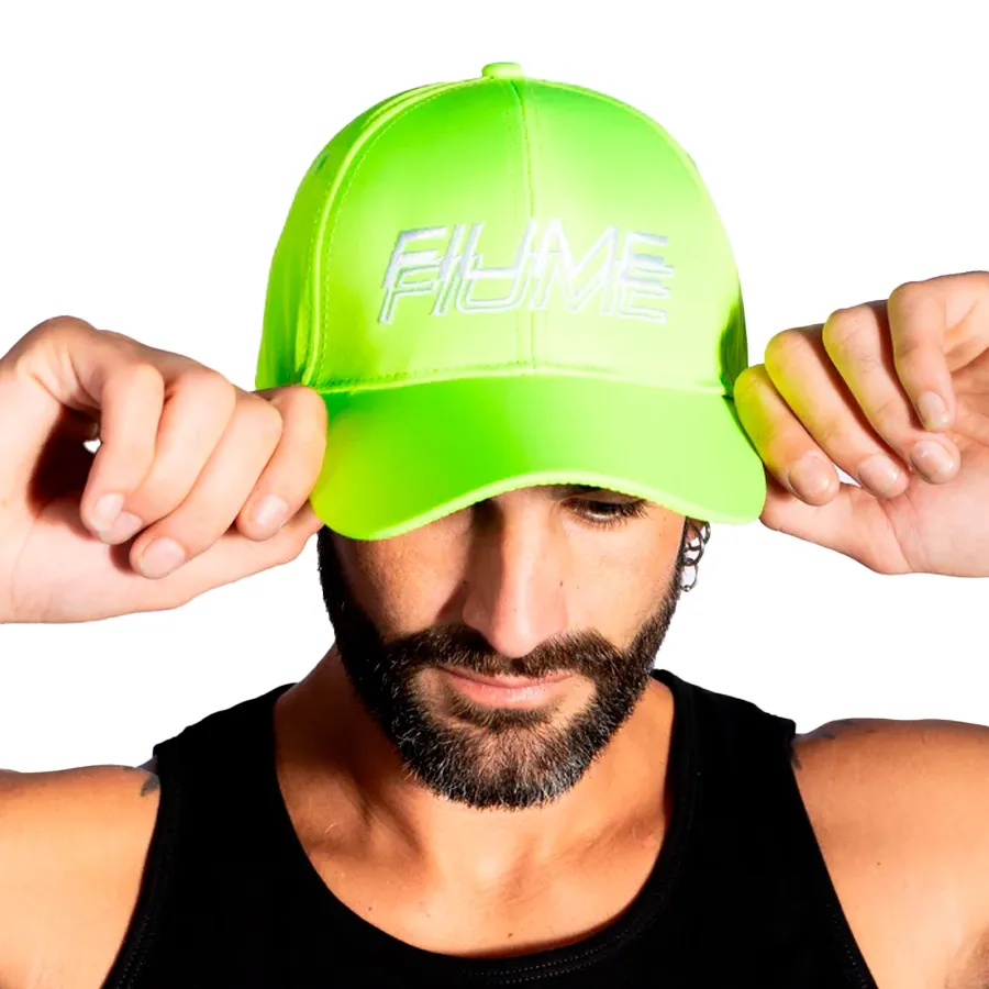 Imagen 2 de 3 de Gorra Fiume Sport Slice-LIMA/BLANCO