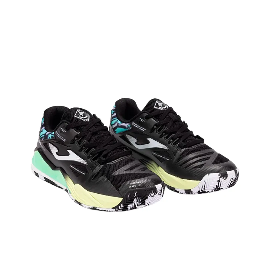 Imagen 1 de 5 de Zapatillas Joma Pádel Spin-NEGRO/VERDE AGUA