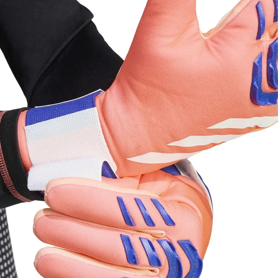 Imagen 3 de 4 de Guantes adidas De Arquero Predator League-CORAL/BLANCO/AZUL