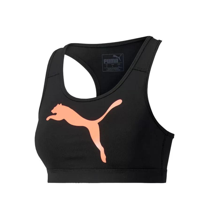Imagen 1 de 2 de Top Puma 4 Keeps Bra M-NEGRO/NARANJA
