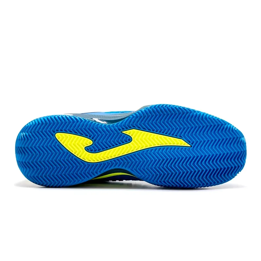 Imagen 3 de 7 de Zapatillas Joma Tenis Roland-AZUL FRANCIA/PLATA/AMARILLO FLUOR