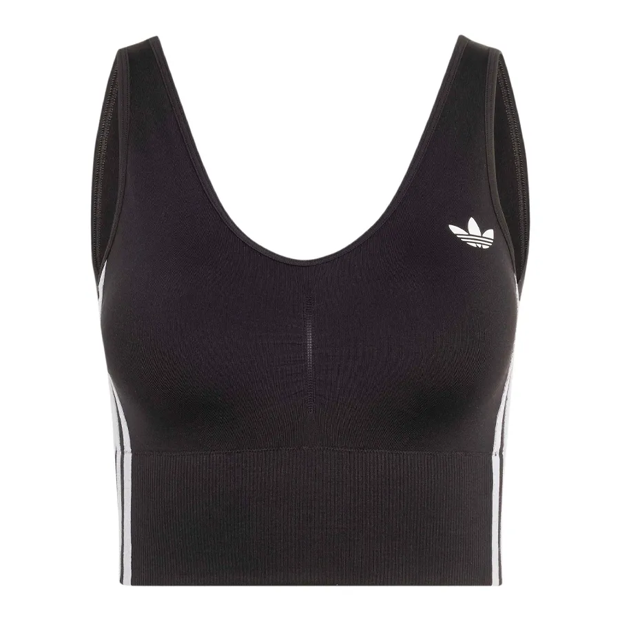 Imagen 3 de 6 de Musculosa adidas originals Seamless Essentials 3 Stripes-NEGRO