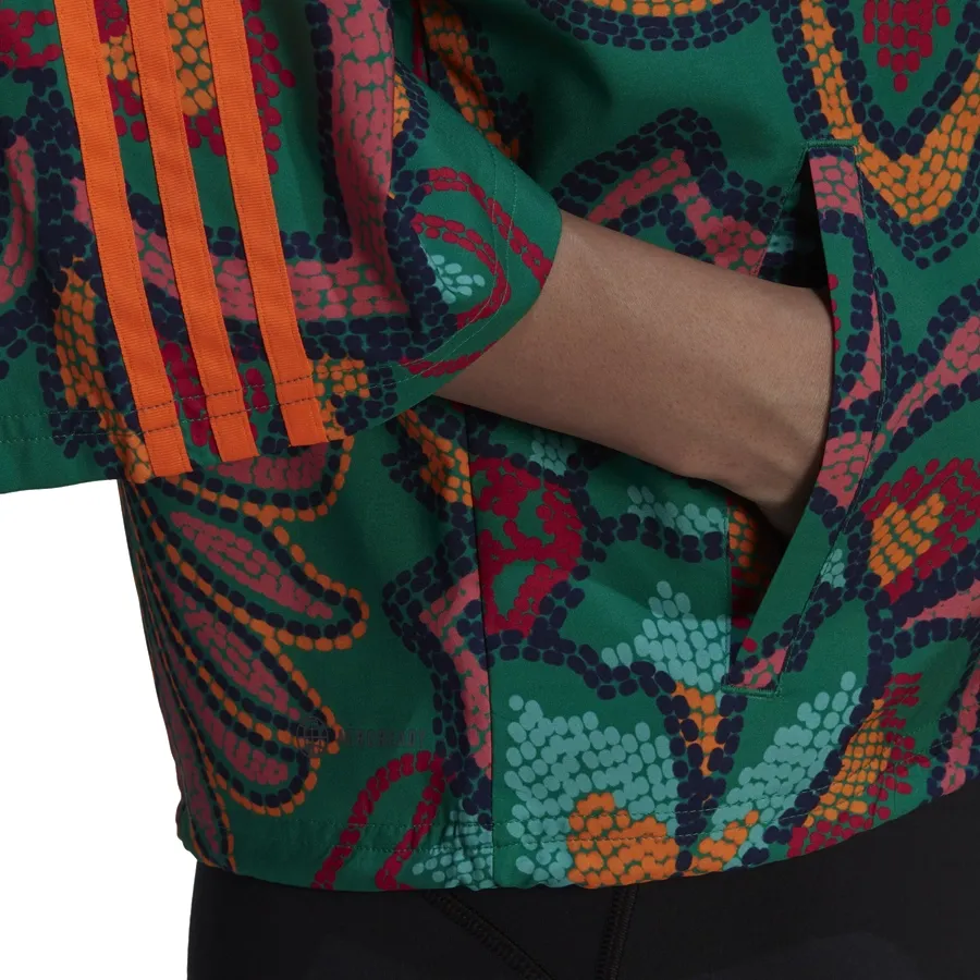 Imagen 2 de 6 de Campera adidas Farm Rio-VERDE/ROJO/ROSA