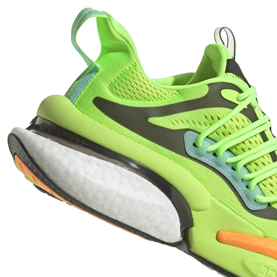 Imagen 2 de 7 de Zapatillas adidas Alphaboost V1-LIMA/NEGRO/NARANJA