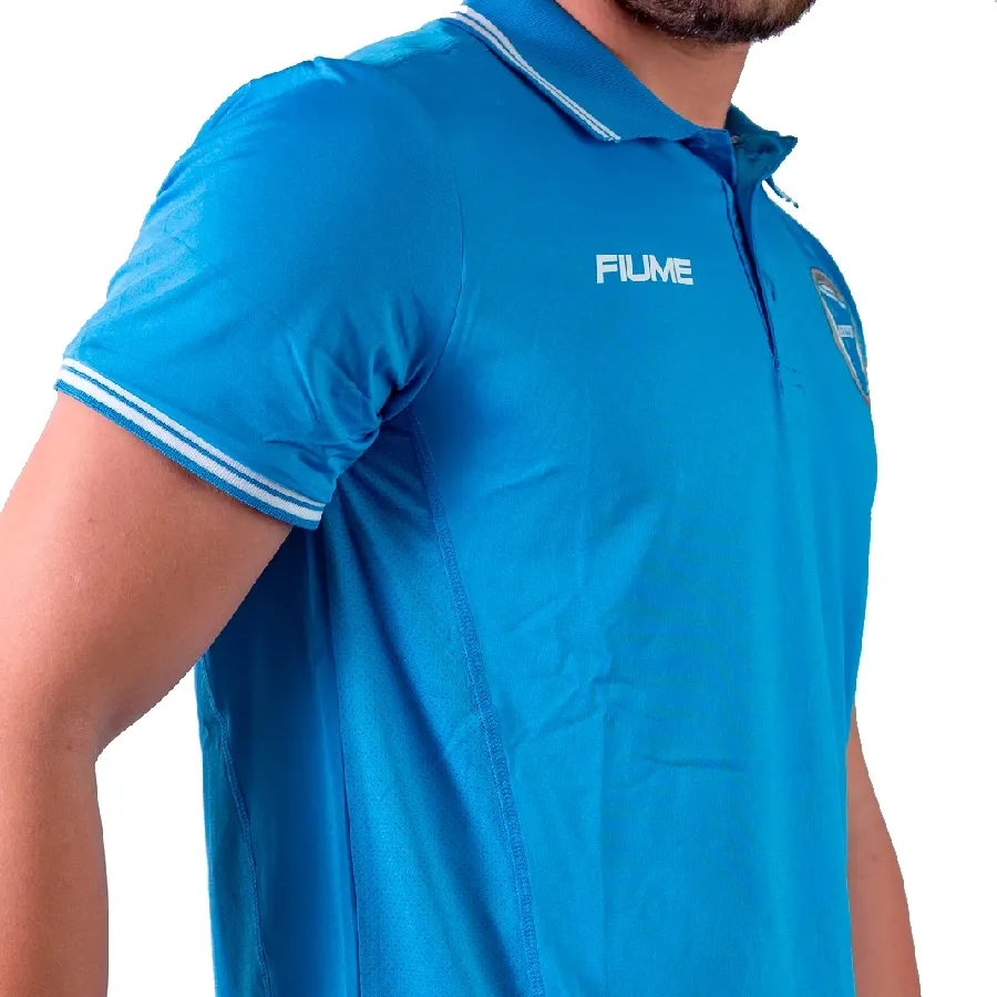 Imagen 3 de 5 de Remera Fiume Sport Godoy Cruz 25-AZUL/BLANCO