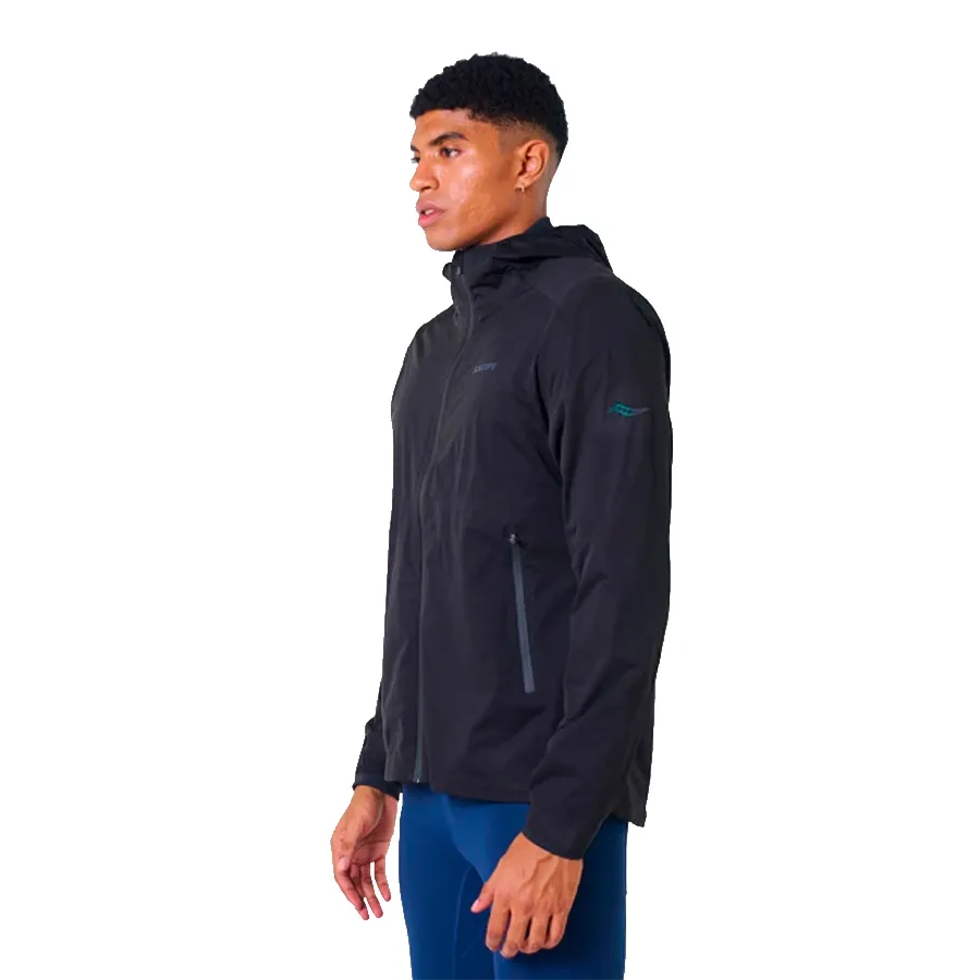 Imagen 1 de 6 de Campera Saucony Hurricane Waterproof-NEGRO