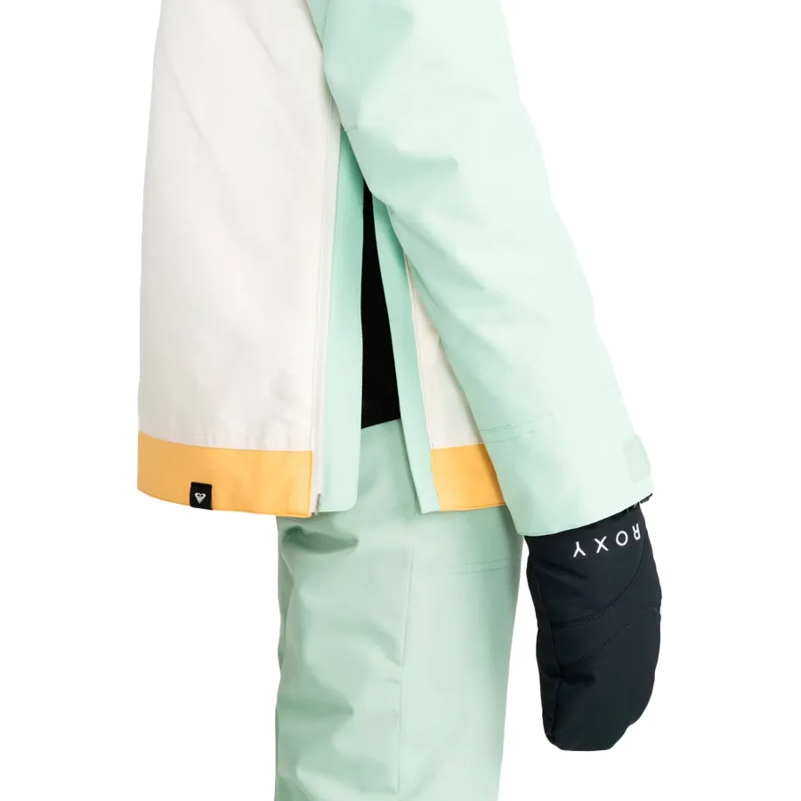 Imagen 5 de 7 de Buzo Roxy Anorak Snow Shelter-VERDE AGUA/BLANCO
