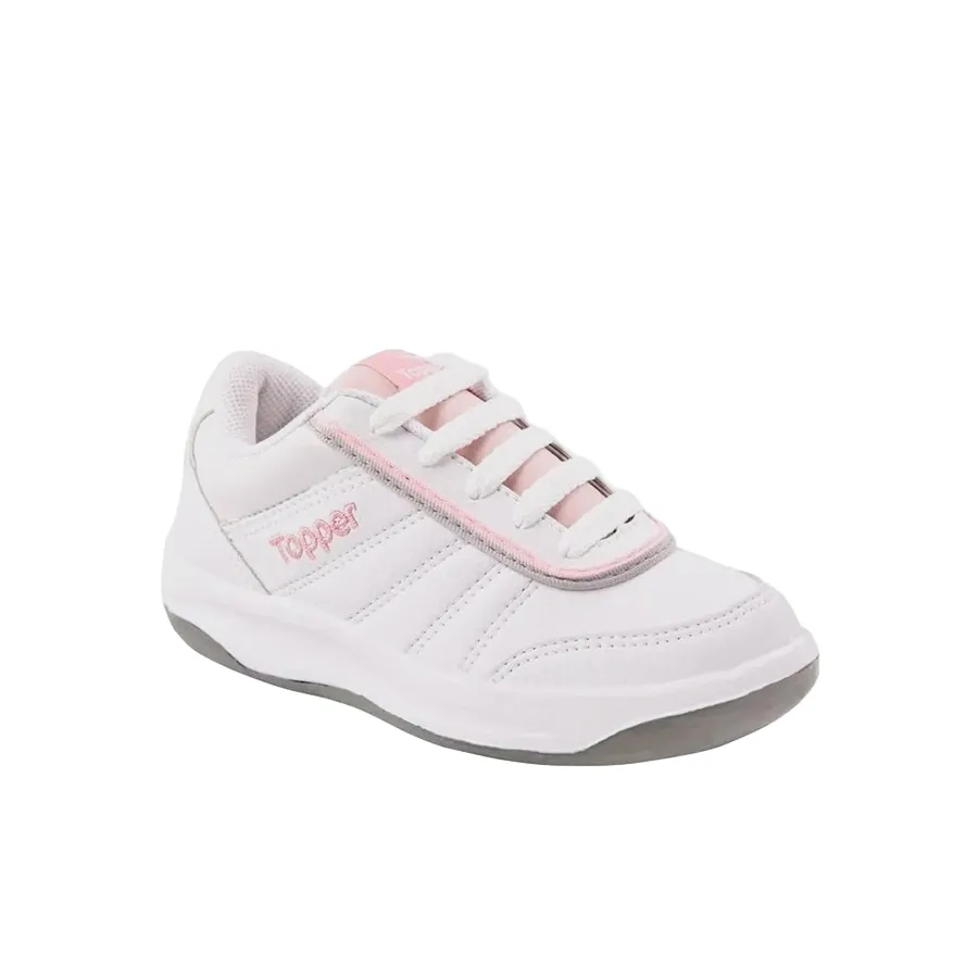 Imagen 1 de 5 de Zapatillas Topper Tie Break II Kids-BLANCO/ROSA