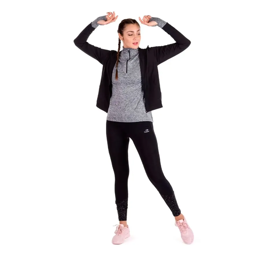 Imagen 3 de 4 de Buzo Topper Mid Layer Rng-GRIS