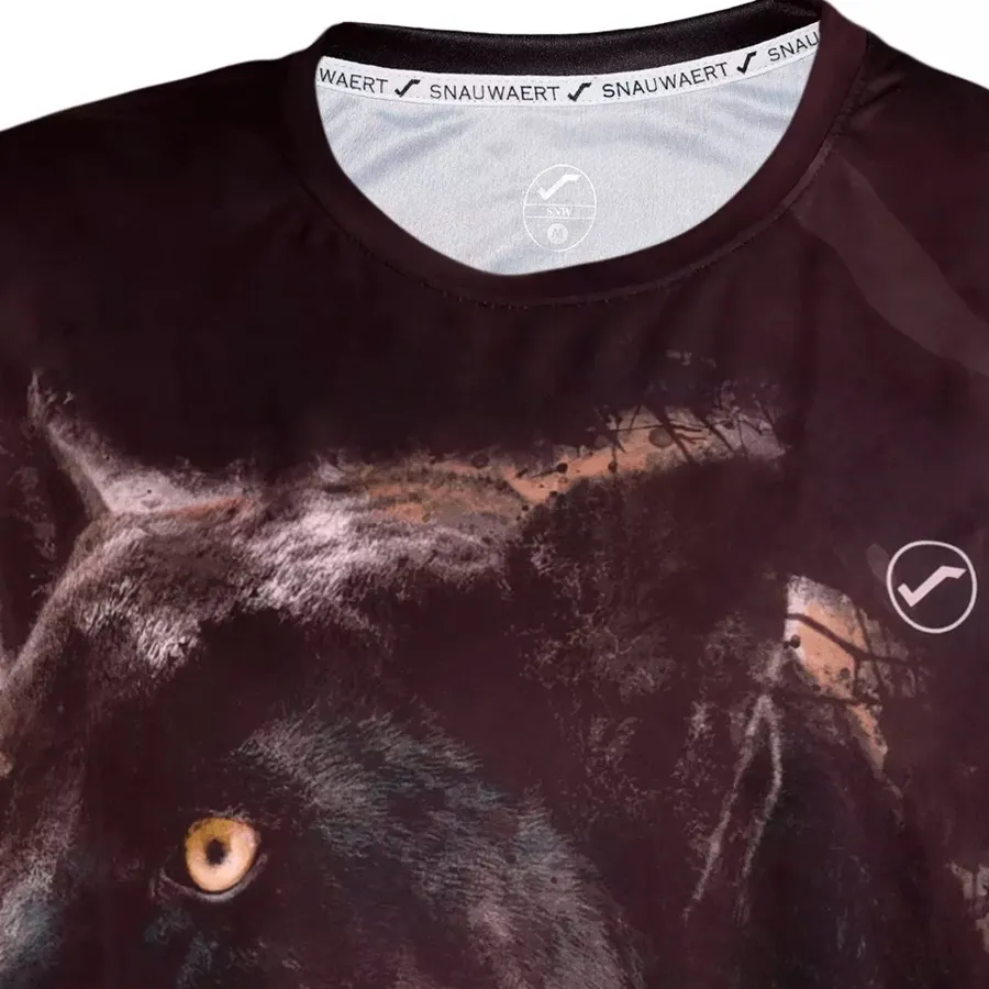 Imagen 2 de 3 de Remera Snauwaert Panther-NEGRO