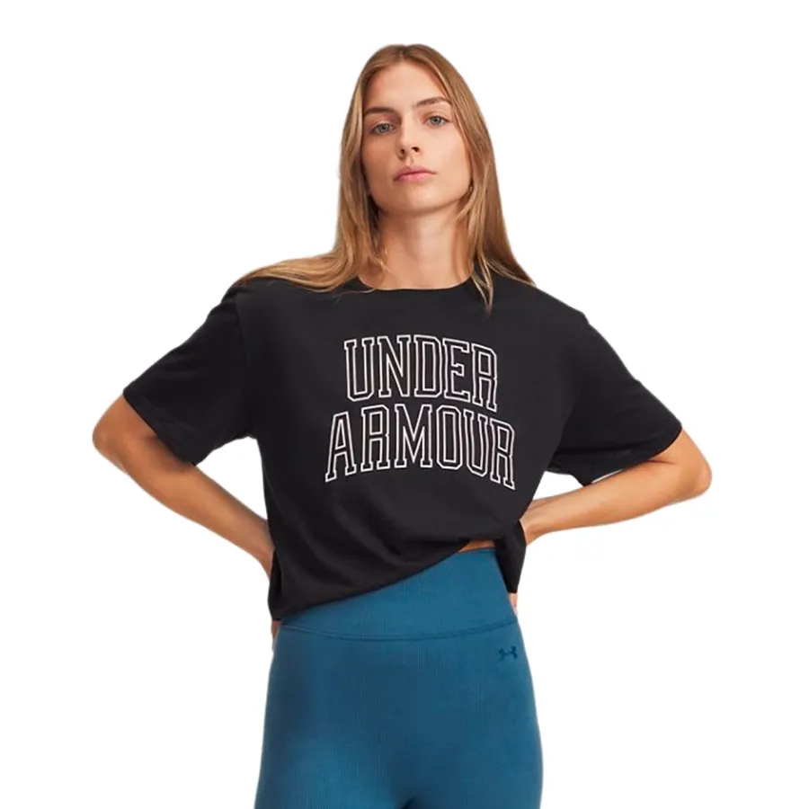Imagen 0 de 2 de Remera Under Armour Rival Campus Oversize-NEGRO