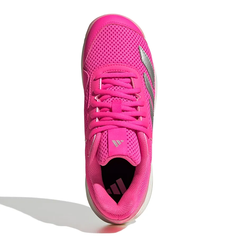 Imagen 3 de 7 de Zapatillas adidas Courtflash-ROSA FLUOR/PLATA