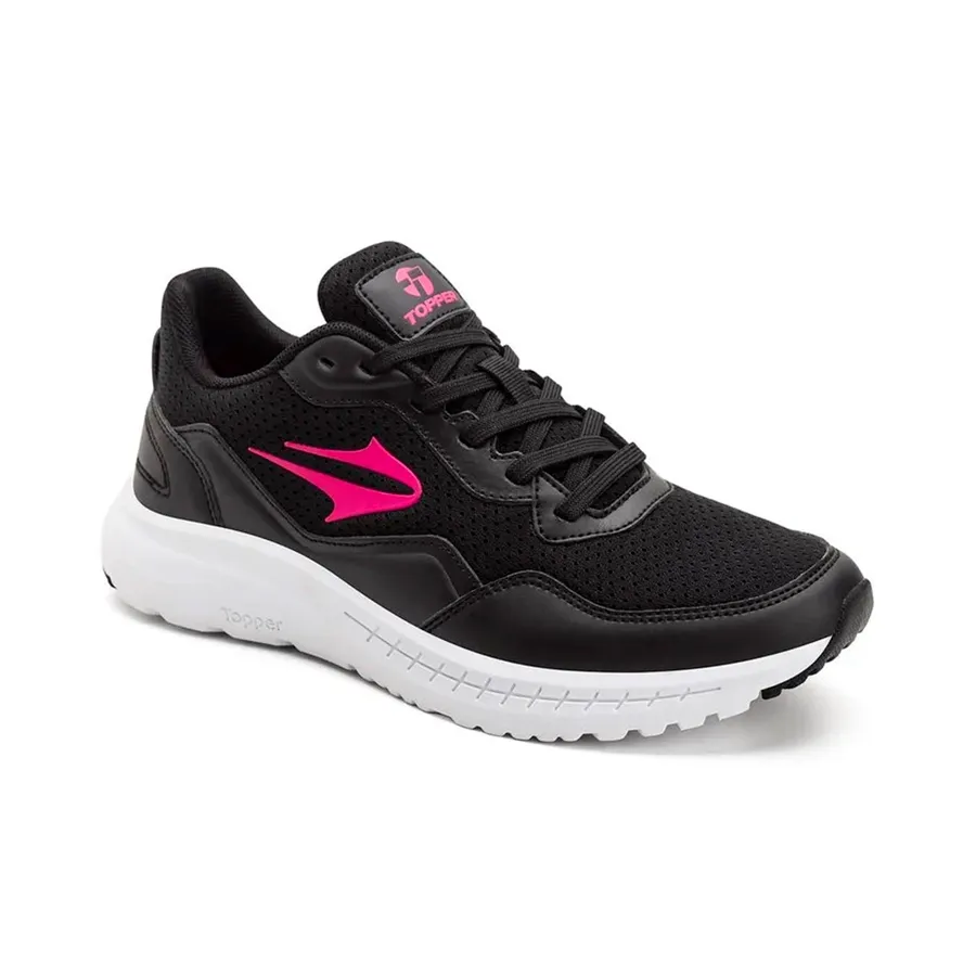 Imagen 1 de 5 de Zapatillas Topper Wind V-NEGRO/ROSA FLUOR