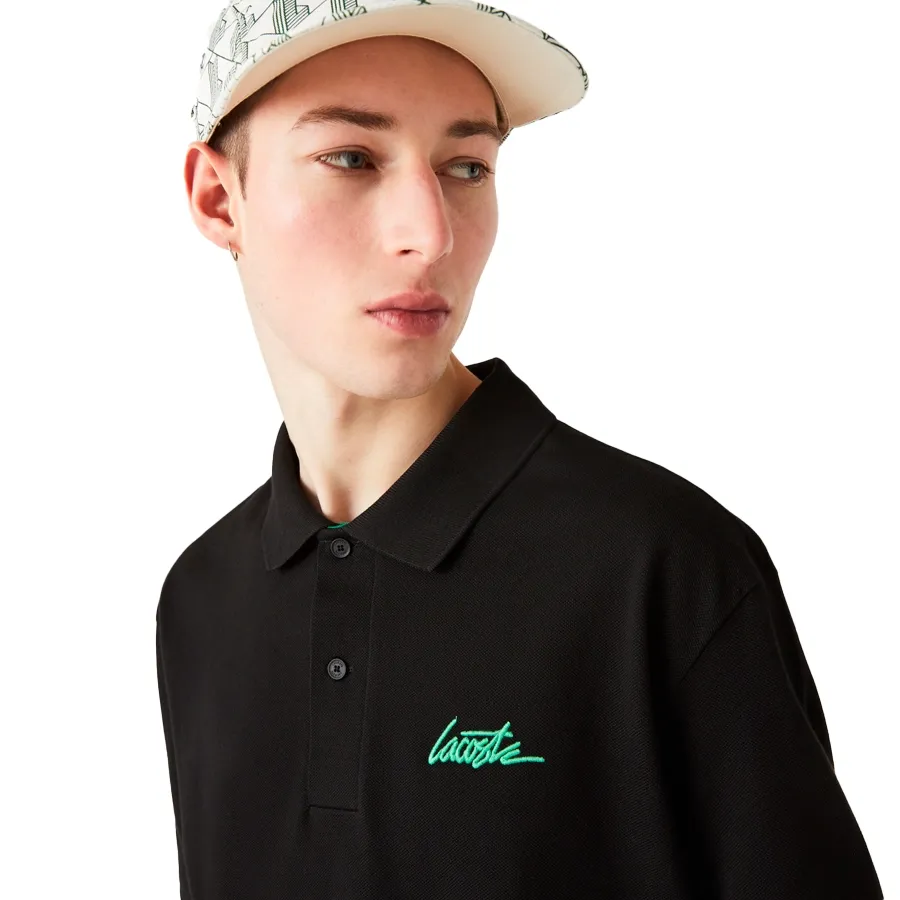 Imagen 4 de 7 de Remera Lacoste -NEGRO/VERDE