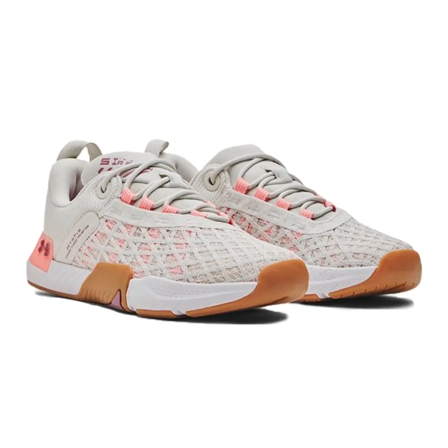 Imagen 3 de 5 de Zapatillas Under Armour TriBase Reign 5-BLANCO/ROSA